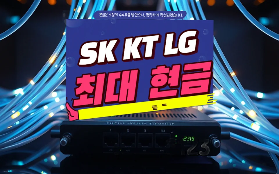 대창면 인터넷 설치 및 통신사 비교