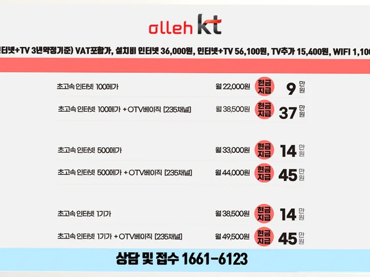 일산동 인터넷 설치 사례 4