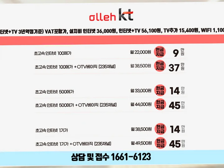 달천동 인터넷 설치 사례 3