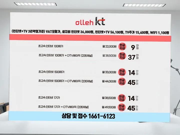 회남면 인터넷 설치 사례 3
