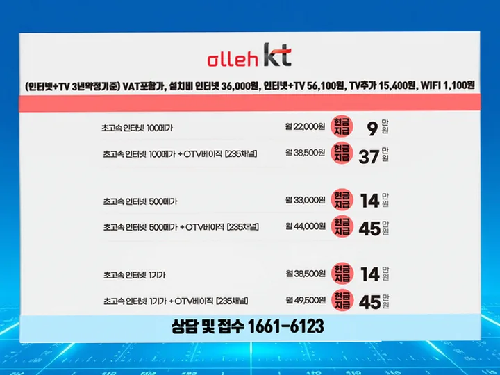 범천동 인터넷 설치 사례 3